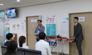 병원 자체 소방 훈련 진행